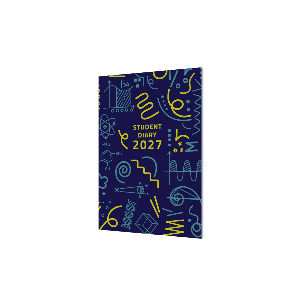 Collins 2027 Calander Year Diary - Student Perfect Bound SC37 A5 WTV Geo Triangle