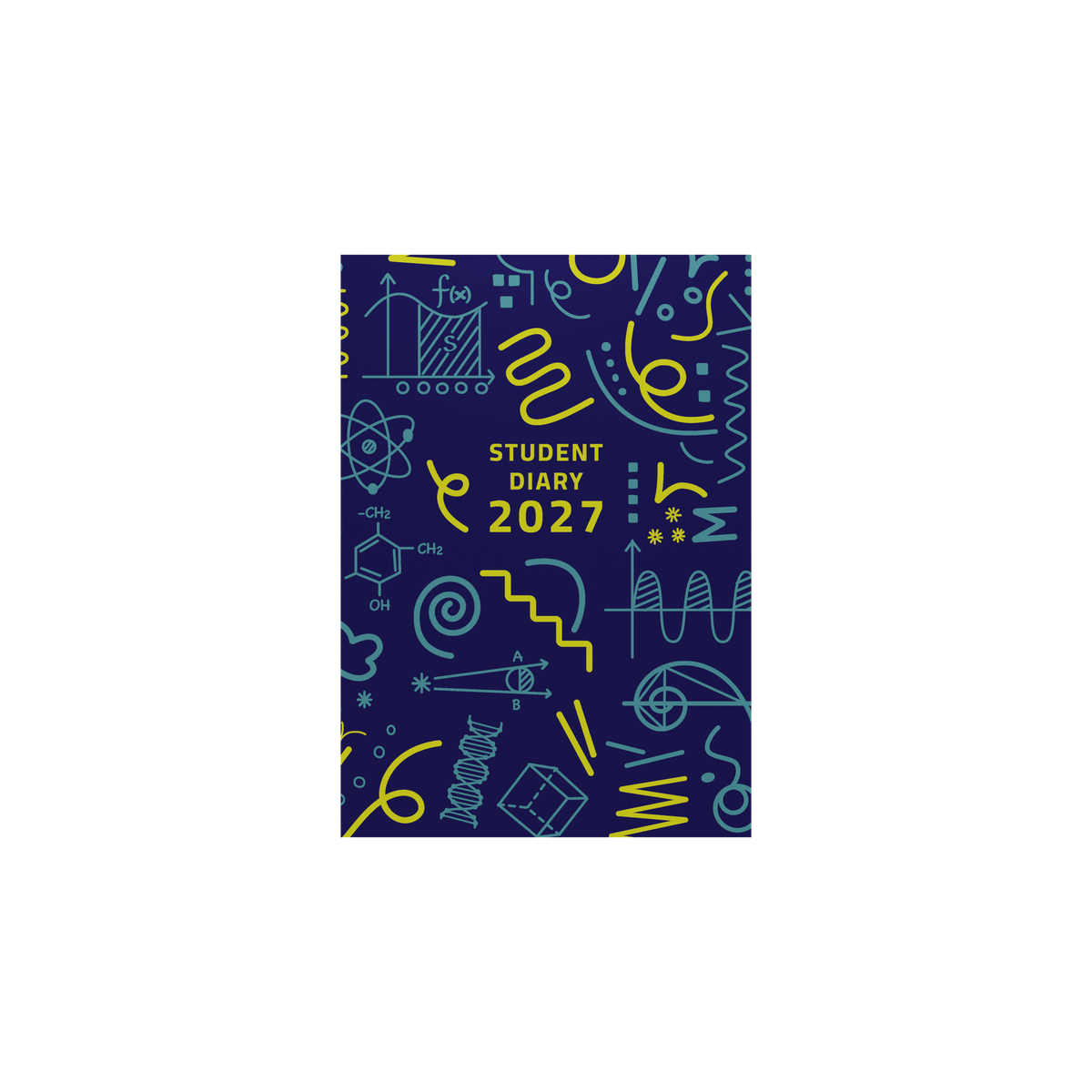 Collins 2027 Calander Year Diary - Student Perfect Bound SC37 A5 WTV Geo Triangle
