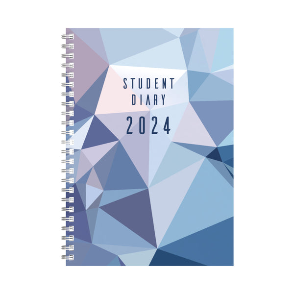 Collins Colplan 2024 Calendar Year Diary - Student SC37SP A5 School Polyprop Spiral