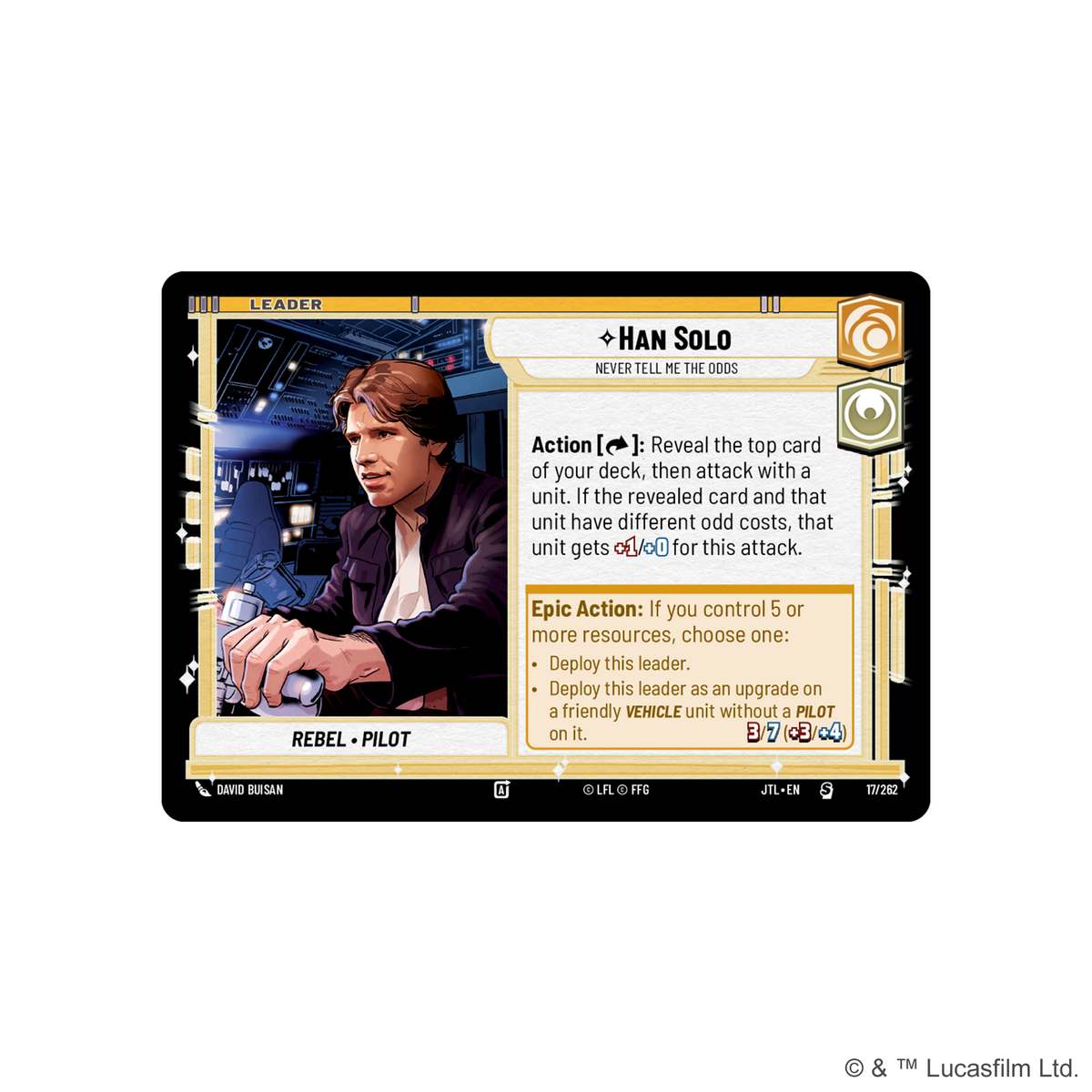 Star Wars Unlimited: Jump to Lightspeed - Spotlight Deck: Han Solo