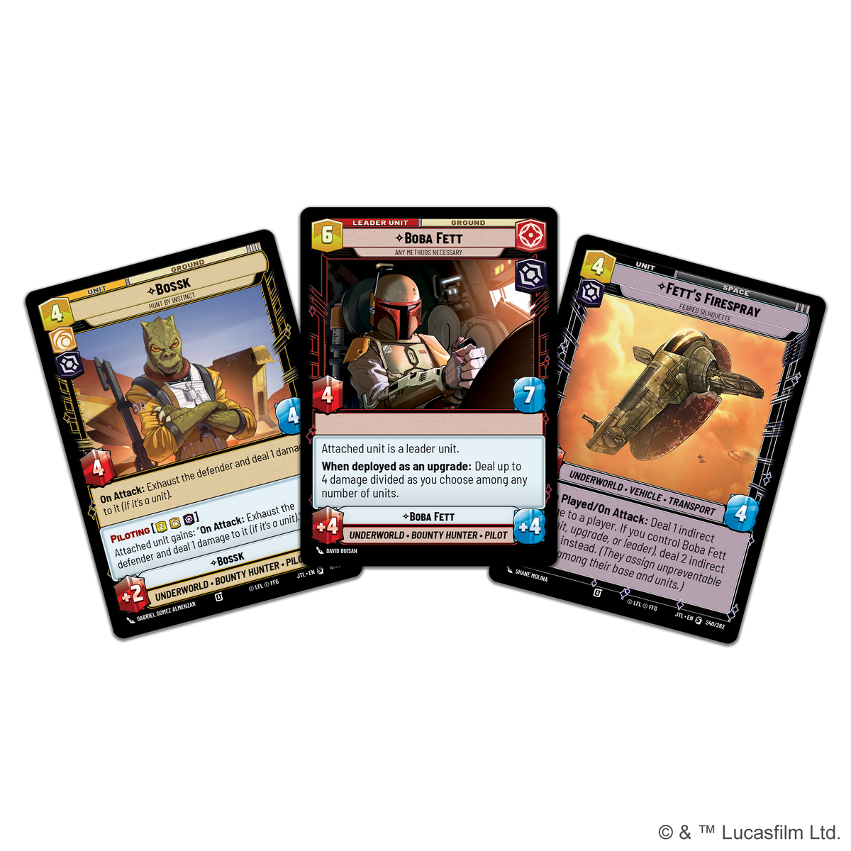 Star Wars Unlimited: Jump to Lightspeed - Spotlight Deck: Boba Fett
