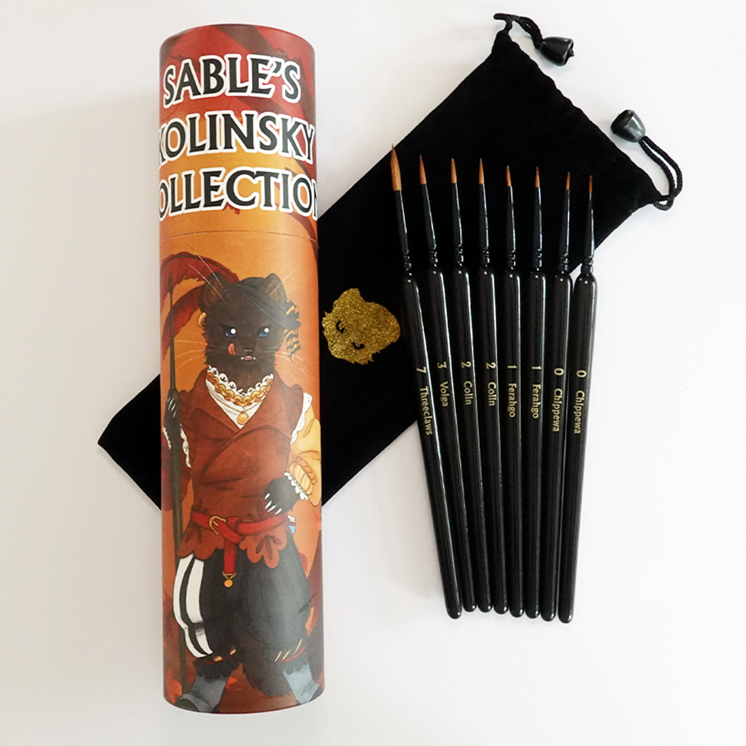Sable's Kolinsky Brush Set (Chronicle Cards)