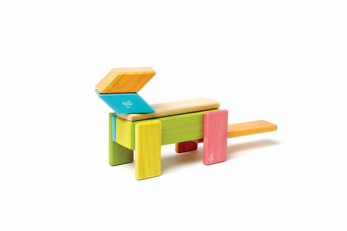 Tegu Magnetic Wooden Blocks - Classics 14 Pieces