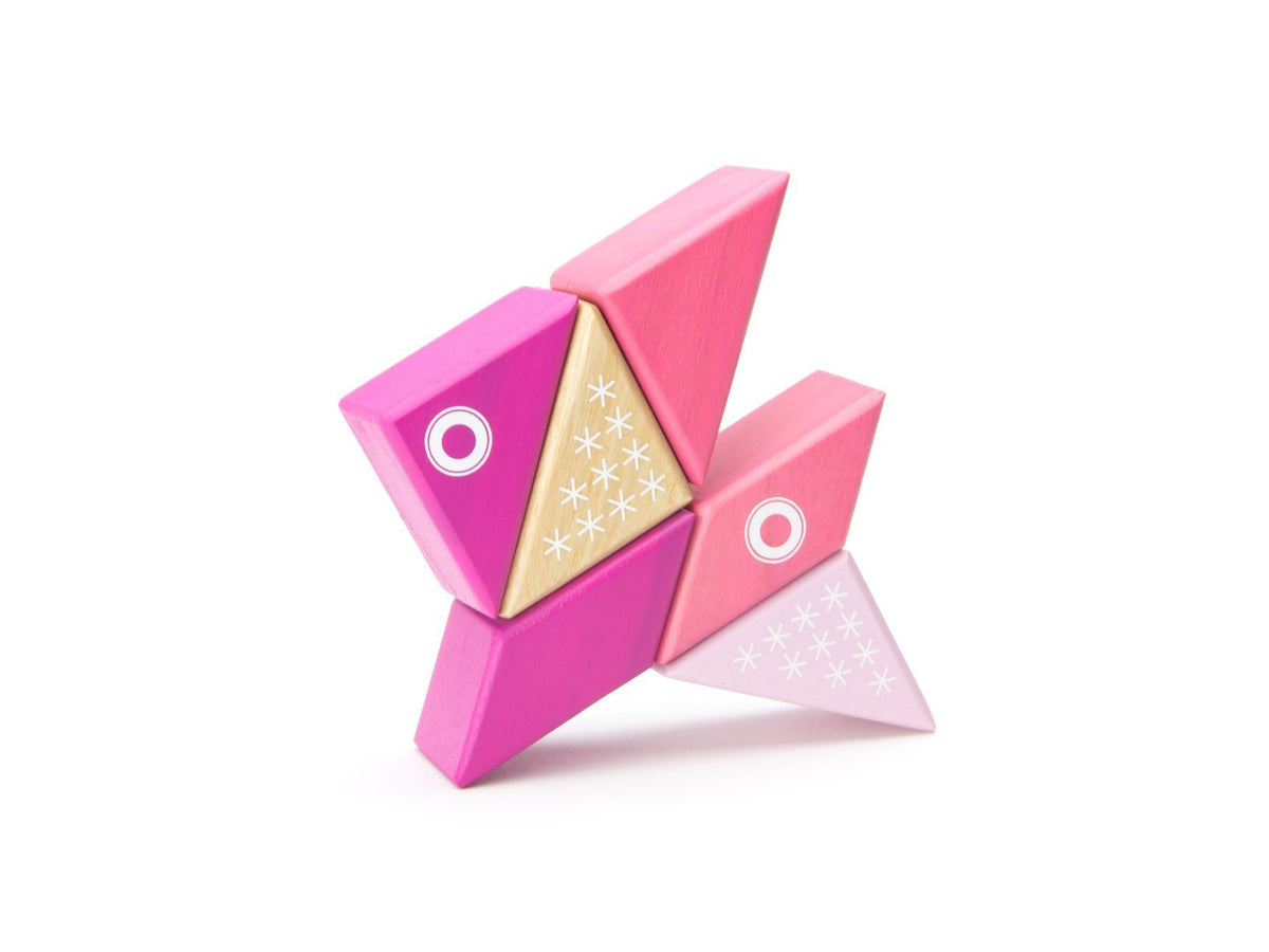 Tegu Magnetic Wooden Blocks - Travel Pals - Kitty