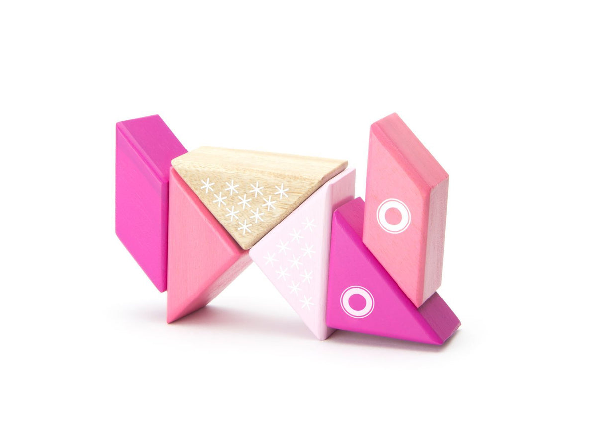 Tegu Magnetic Wooden Blocks - Travel Pals - Kitty