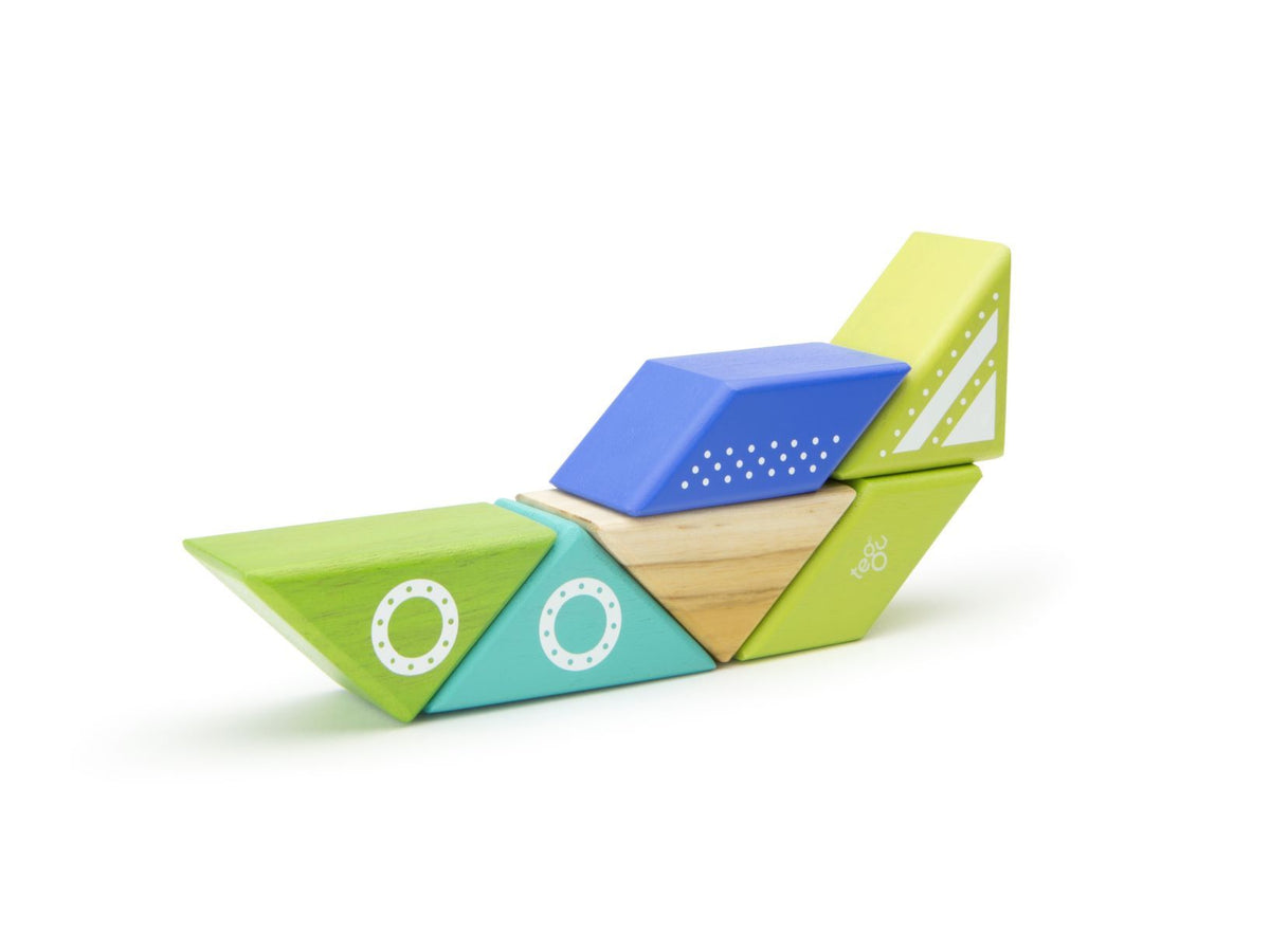 Tegu Magnetic Wooden Blocks - Travel Pals - Spaceship