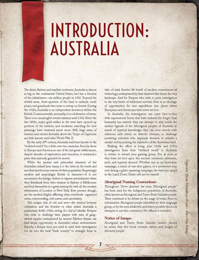 Call of Cthulhu: Terror Australis (2nd Ed)