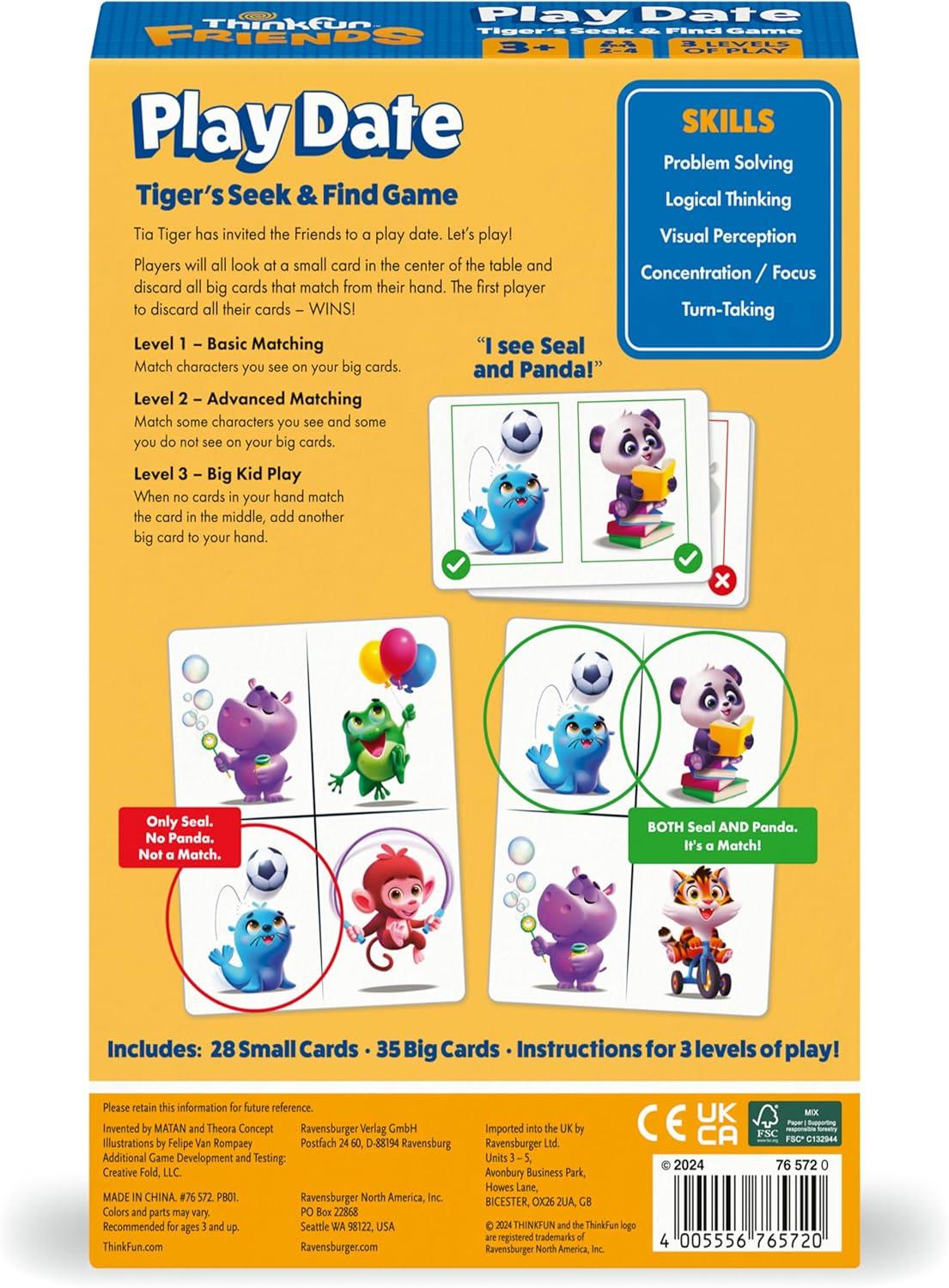 ThinkFun Friends: Play Date - Tiger's Seek & Find Game