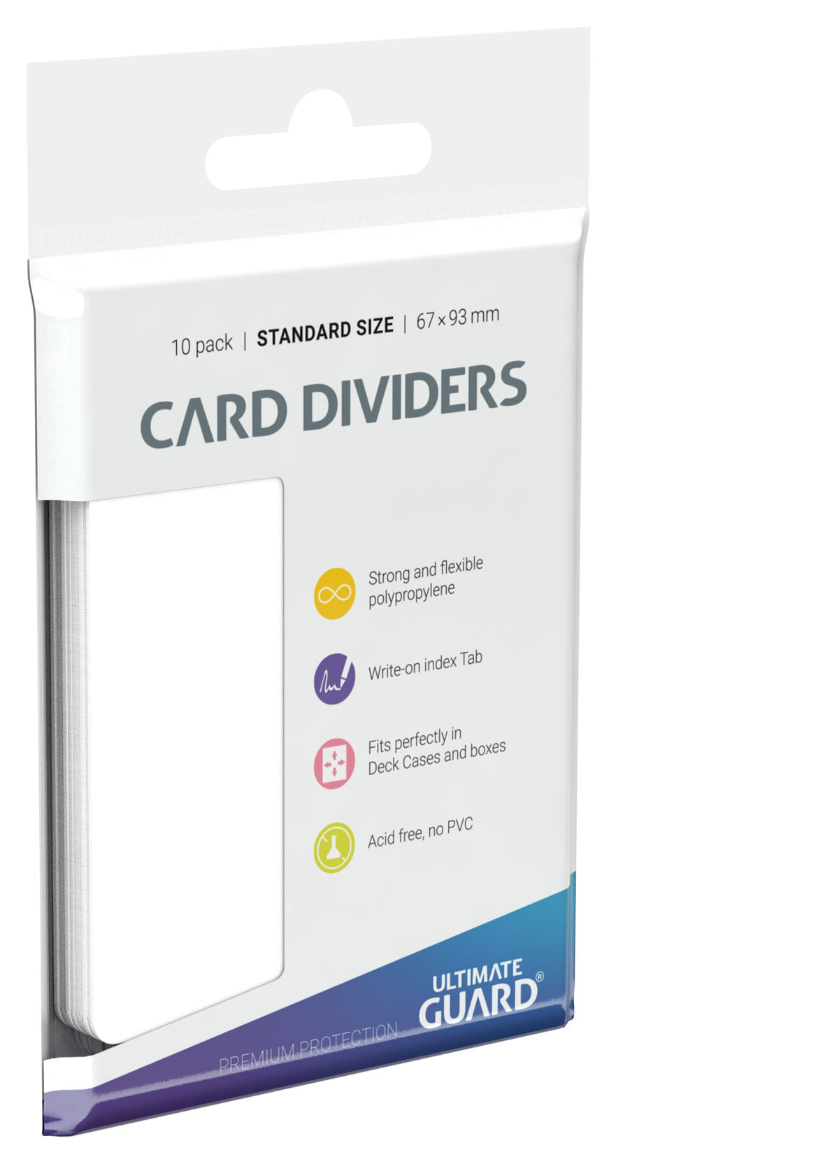 Ultimate Guard Card Dividers - White - Standard-Size (10)