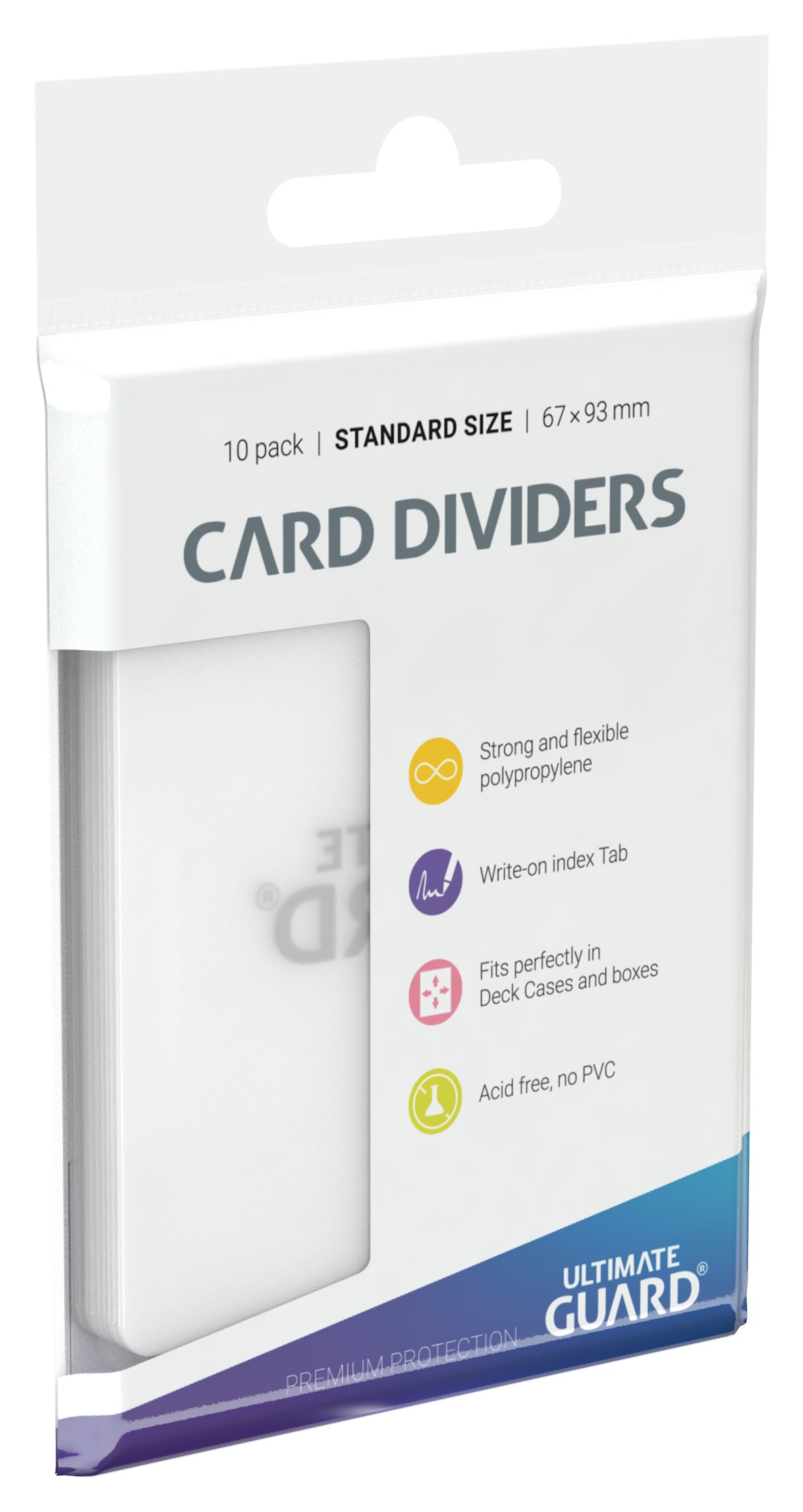 Ultimate Guard Card Dividers - Transparent - Standard-Size (10)