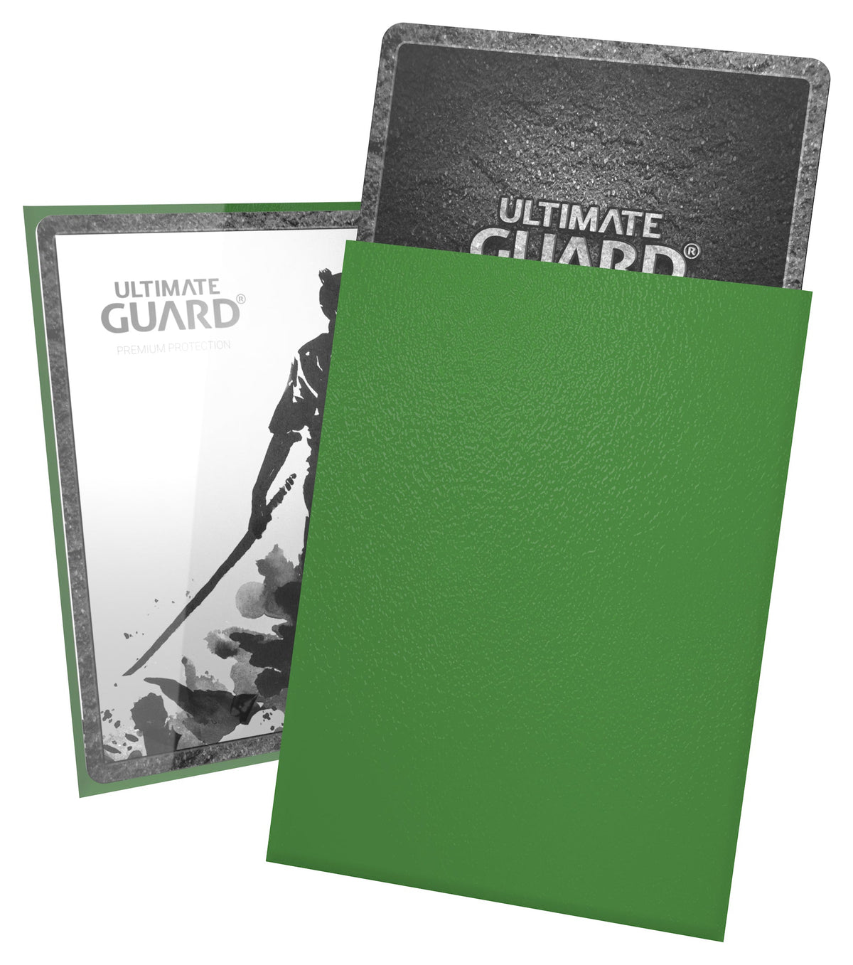Ultimate Guard Katana Sleeves - Green - Standard-Size (100 Sleeves)