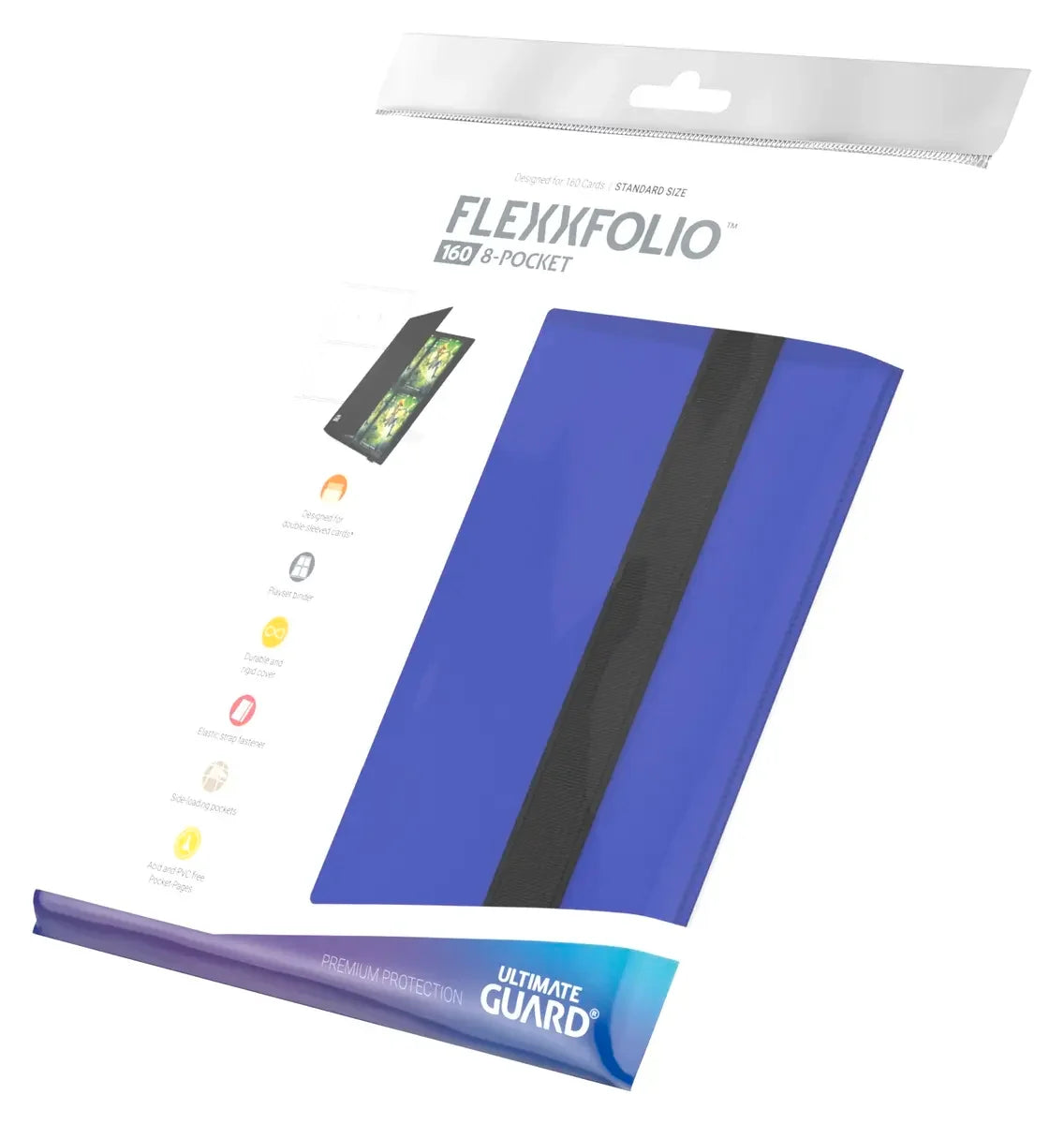 Ultimate Guard Flexxfolio 160 Folder - Blue - 8-Pocket Standard-Size