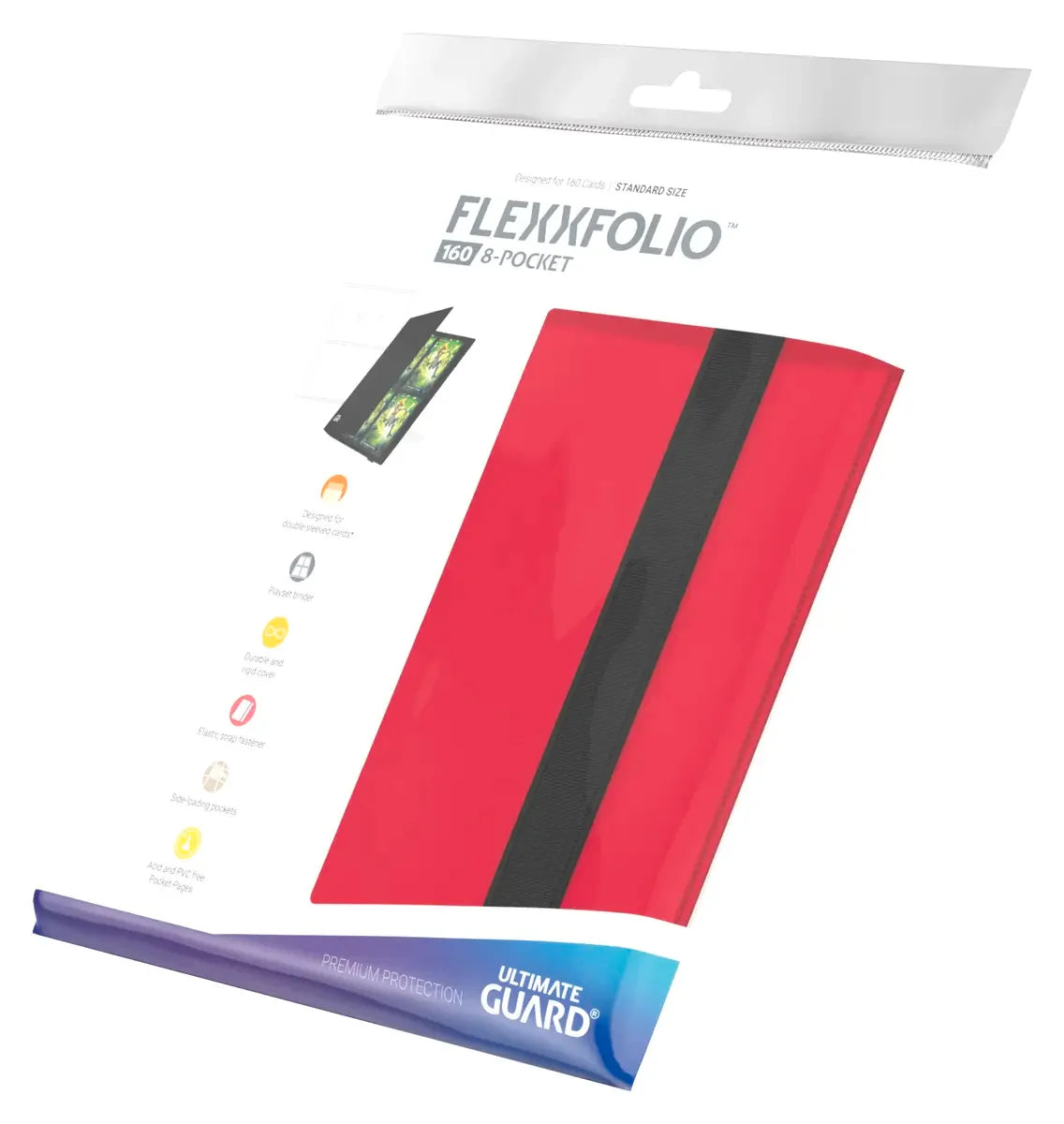 Ultimate Guard Flexxfolio 160 Folder - Red - 8-Pocket Standard-Size