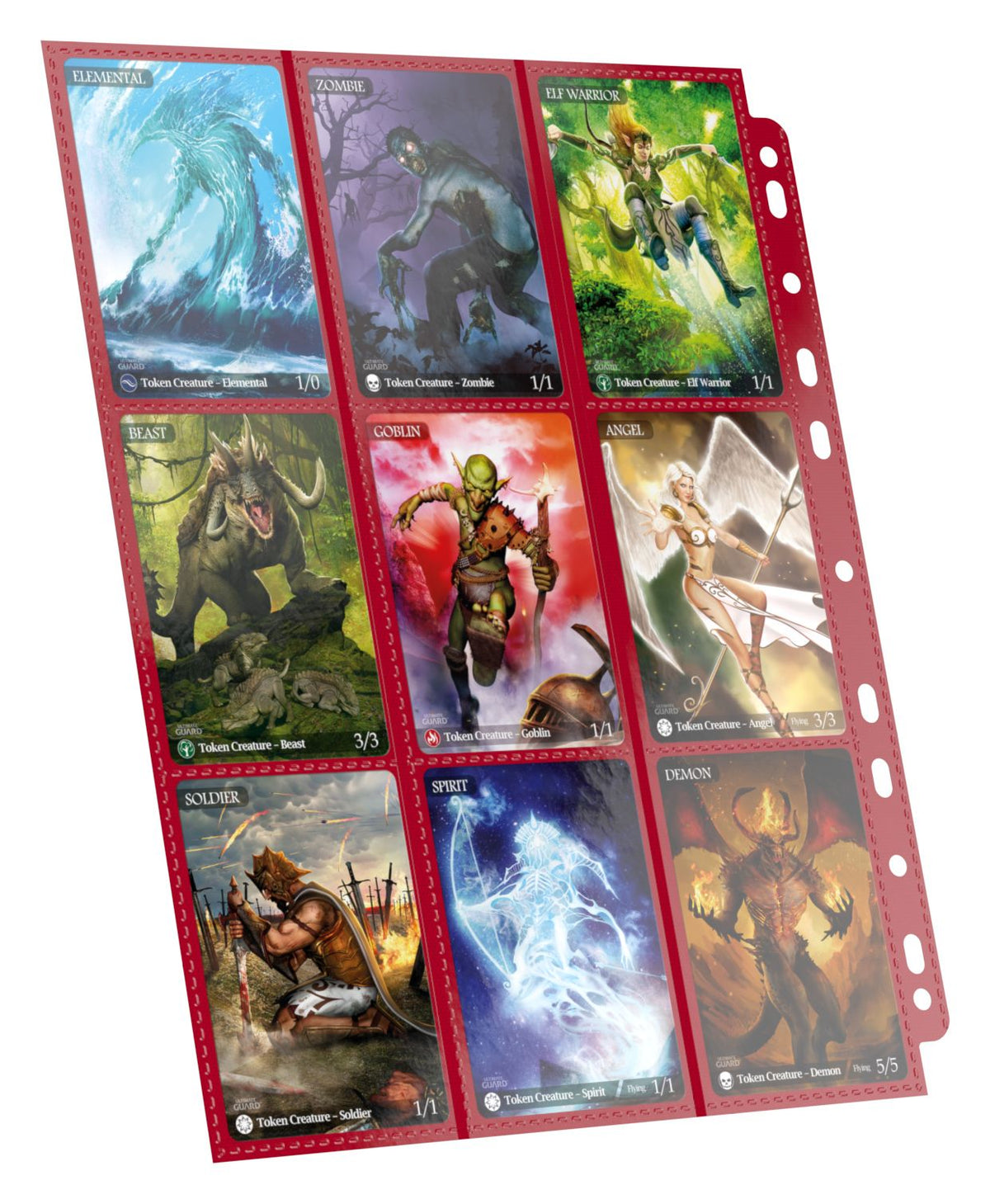 Ultimate Guard Pages - Red - 18-Pocket Standard-Size (10 Pages)