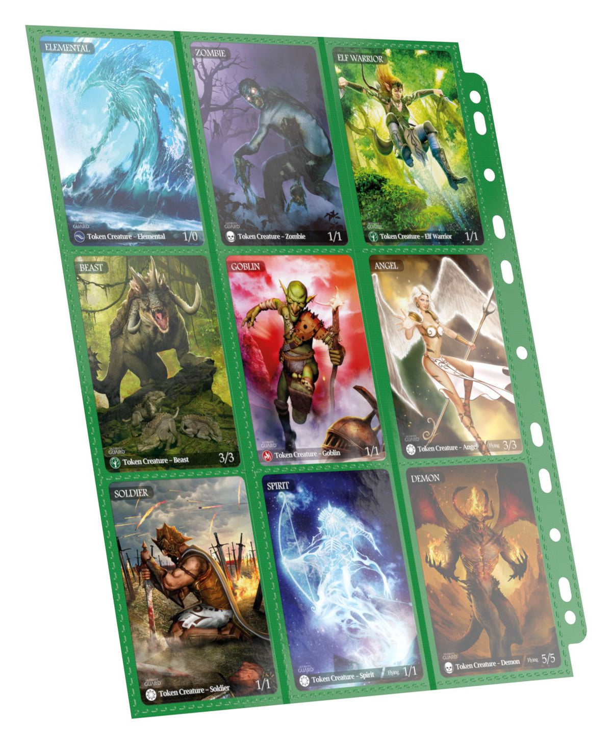Ultimate Guard Pages - Green - 18-Pocket Standard-Size (10 Pages)
