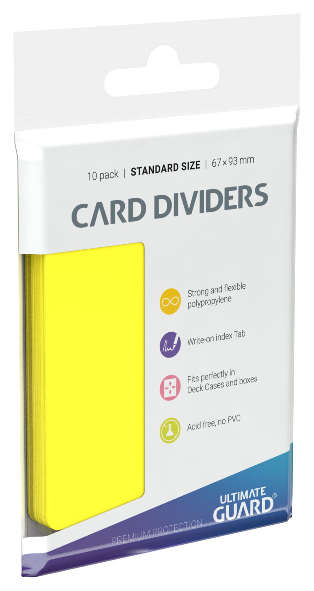 Ultimate Guard Card Dividers - Yellow - Standard-Size (10)