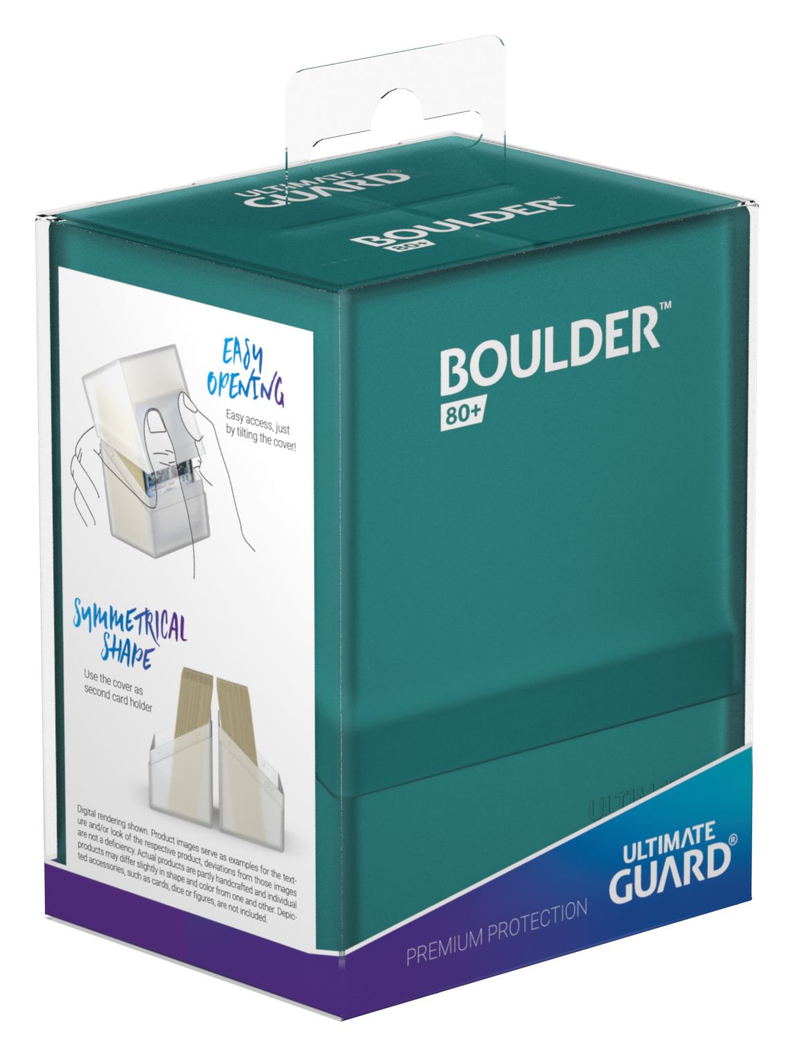 Ultimate Guard Boulder 80+ Deck Box - Malachite