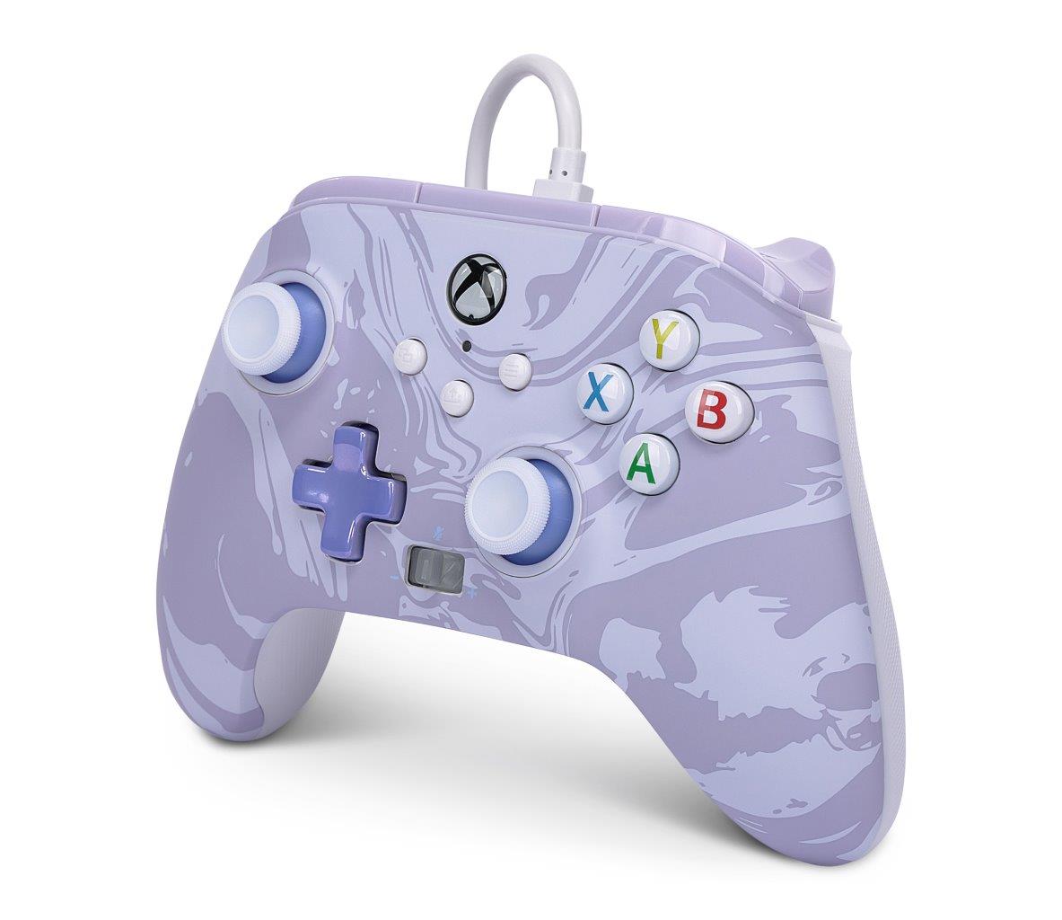 PowerA Enhanced Wired Controller for Xbox Series X|S - Lavender Swirl