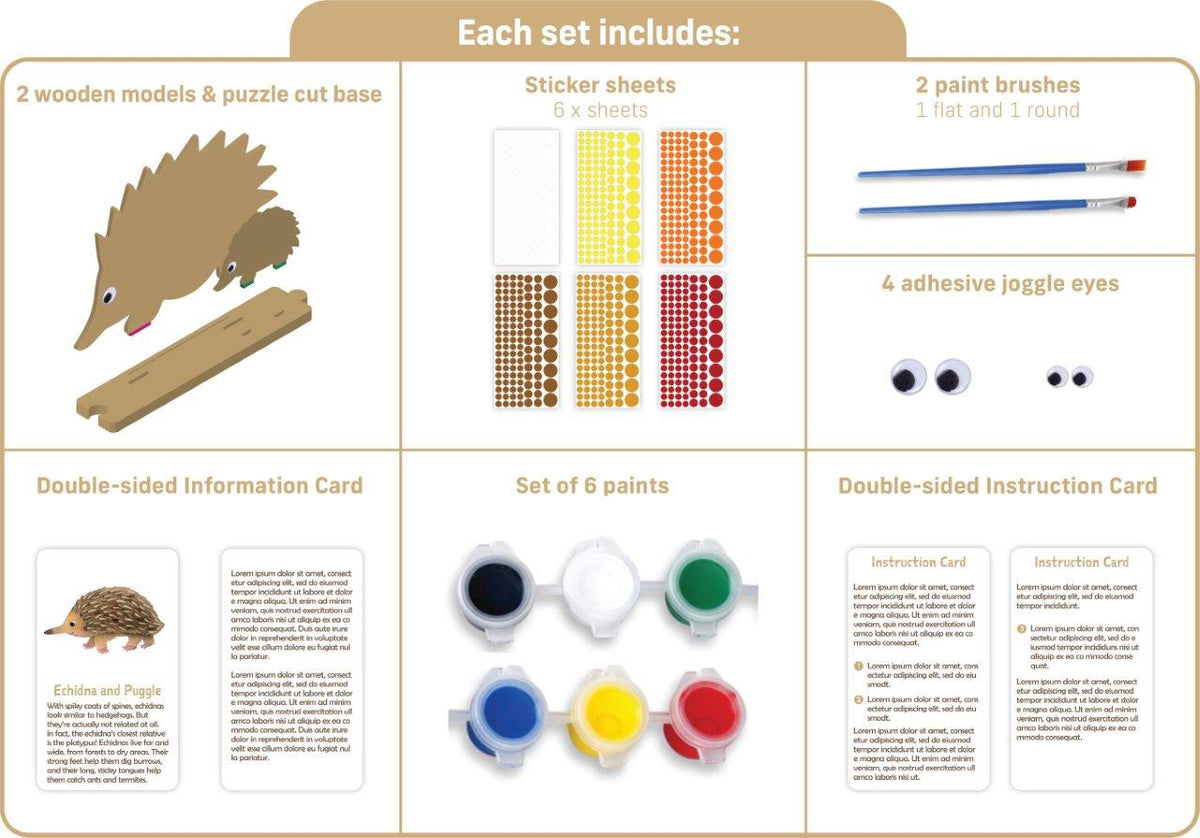 Create Your Own: Echidna and Puggle (Australian Geographic)