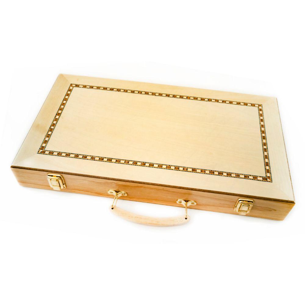 Backgammon - 45cm Wooden Folding Set (Let's Play Games)