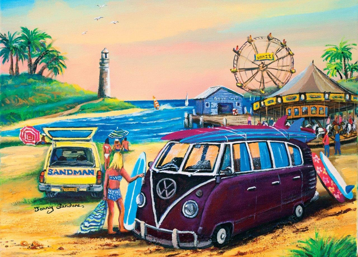 Jenny Sanders: Purple Kombi at the Fair 1000pc (Blue Opal Puzzle)