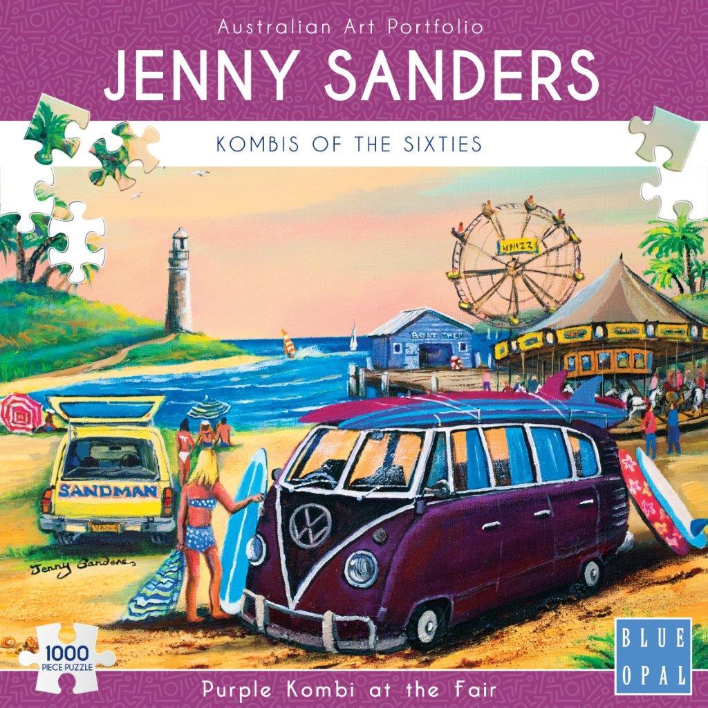Jenny Sanders: Purple Kombi at the Fair 1000pc (Blue Opal Puzzle)