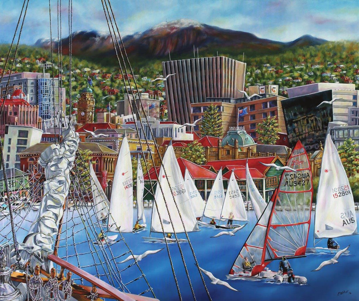 Esther Shohet: Days on the Derwent 1000pc (Blue Opal Puzzle)