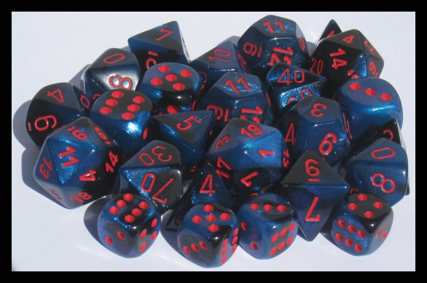 CHX 26458 Gemini Starlight Black/red (Polyhedral 7-Die Set)