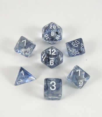 CHX 27408 Nebula Black/white Polyhedral 7-Die Set