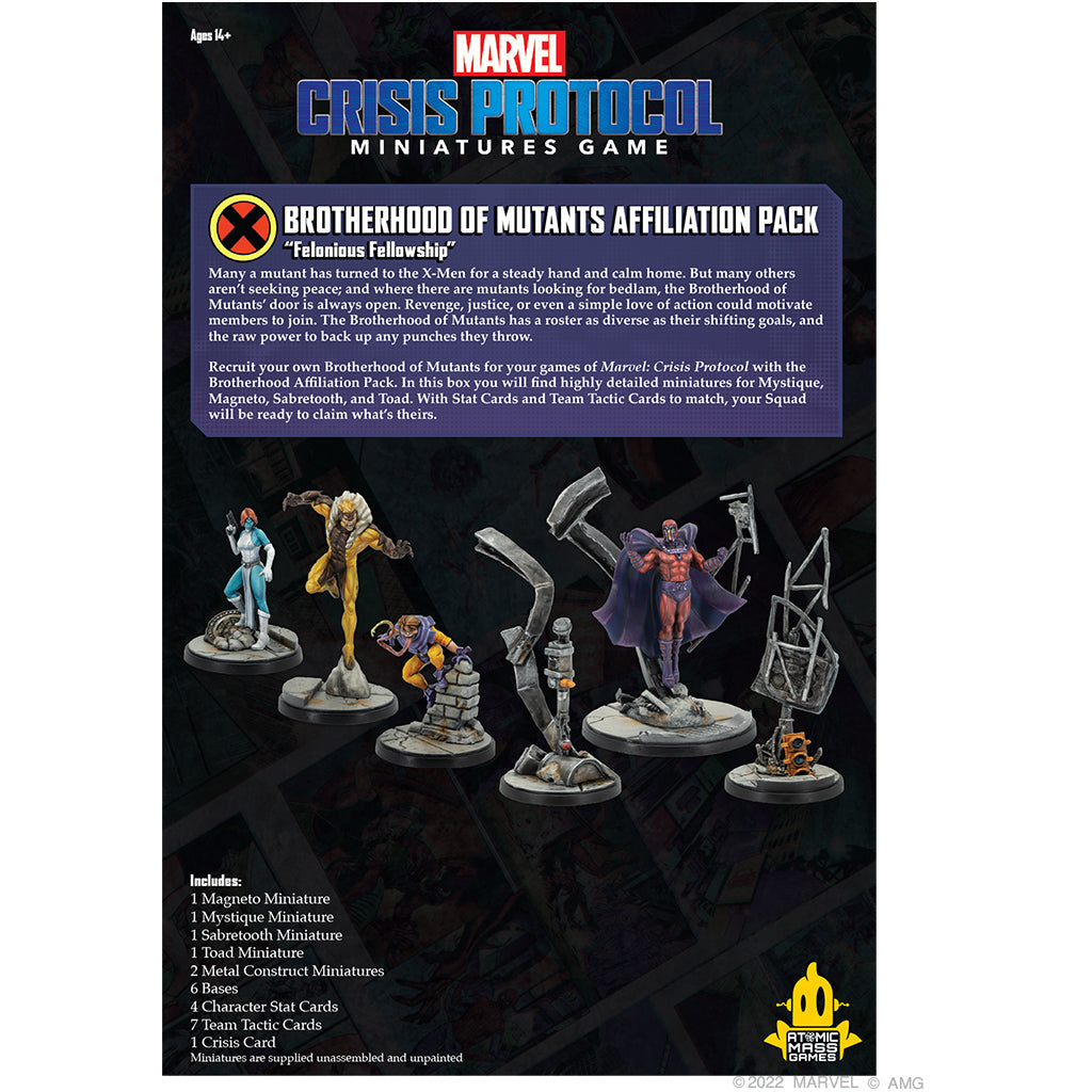Brotherhood of Mutants Affiliation Pack (Marvel Crisis Protocol)