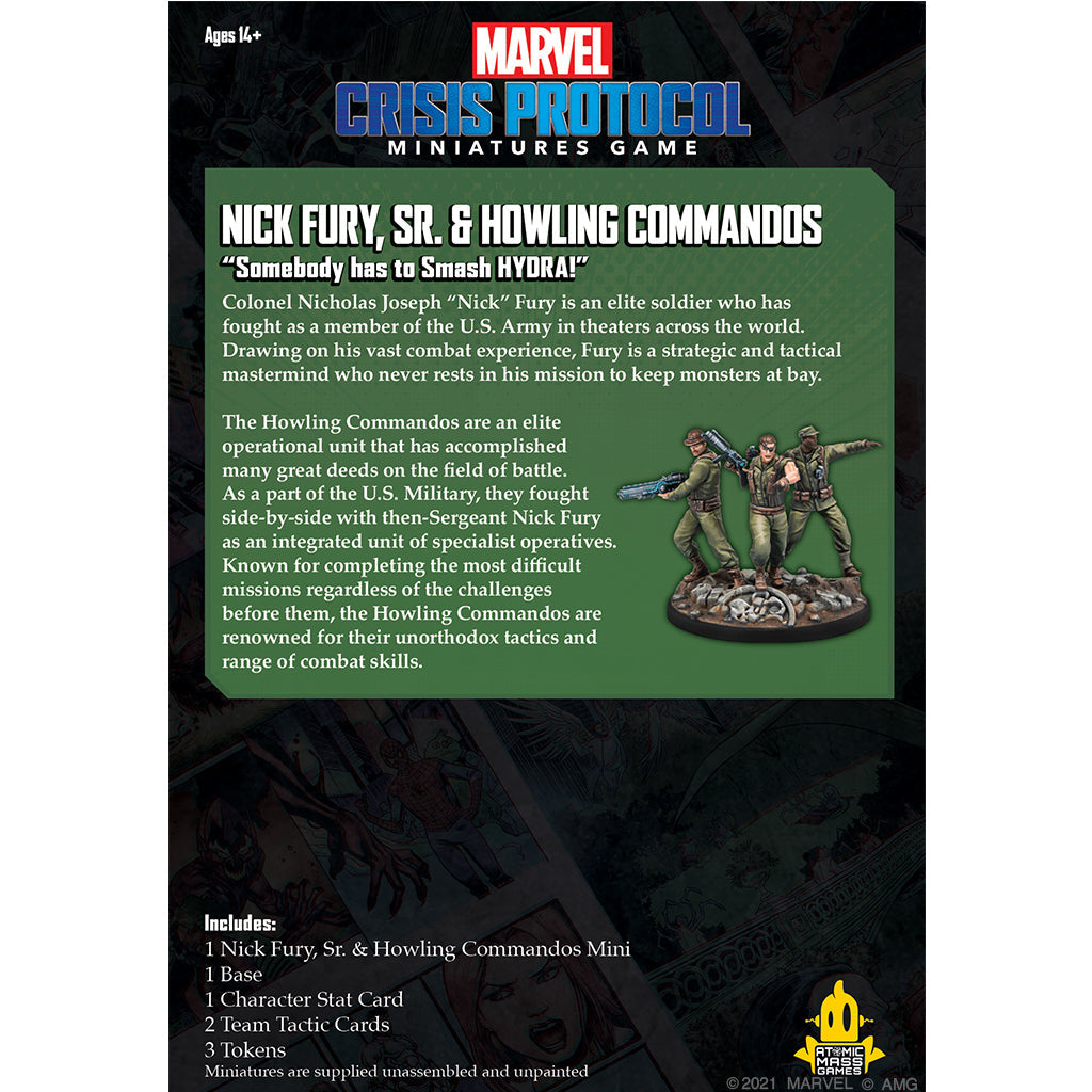 Nick Fury, SR. &amp; Howling Commandos (Marvel Crisis Protocol)