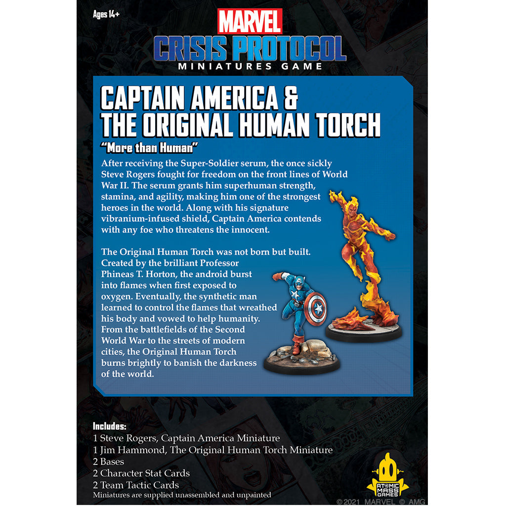 Captain America &amp; The Original Human Torch (Marvel Crisis Protocol)