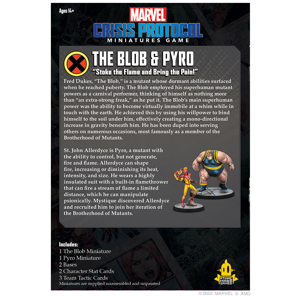 The Blob &amp; Pyro (Marvel Crisis Protocol)