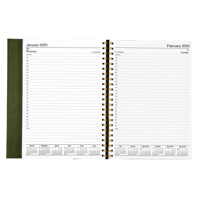 Cumberland 2025 Calendar Year Diary - Earthcare A5 WIRO Bound 51SEC25 DTP
