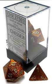 CHX 27503 Glitter Gold/silver (Polyhedral 7-Die Set)