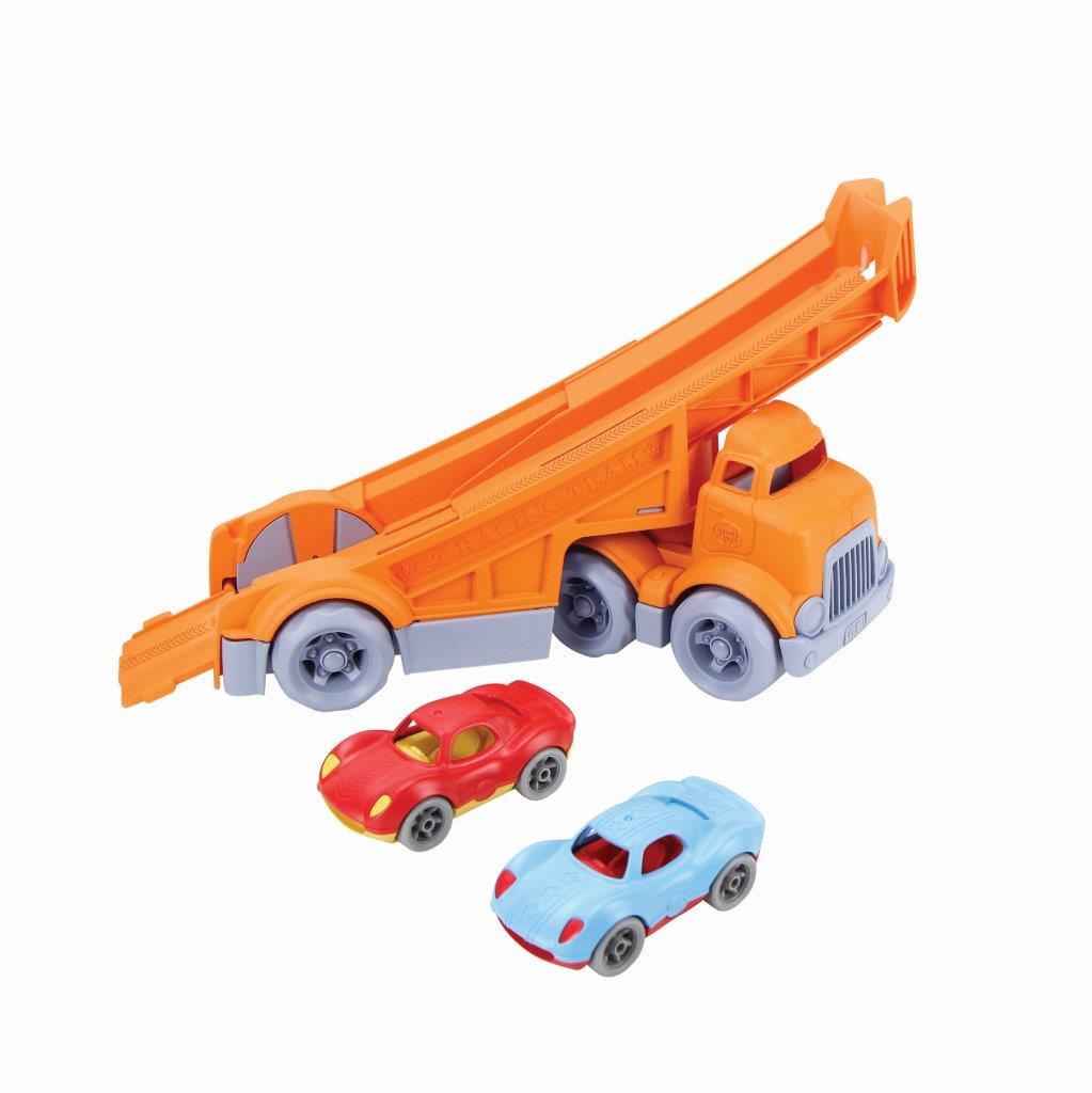 Racing Truck with 2 Racers (Green Toys)