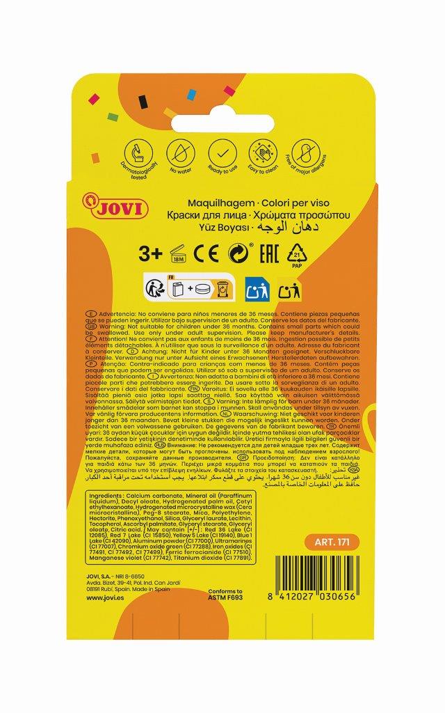 Jovi - Face Paint - 6x8ml Classic