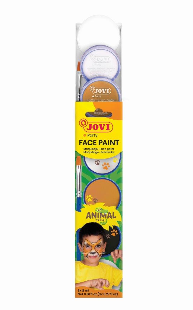 Jovi - Face Paint - 3x8ml Animal World