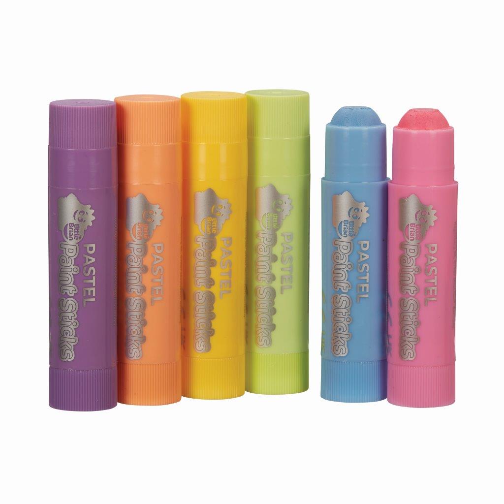 Little Brian Paint Sticks - Pastel 6pk