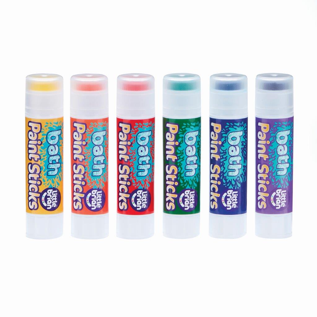 Little Brian Bath Paint Sticks - Classic 6pk