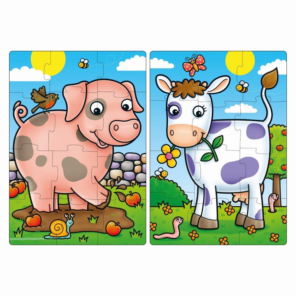 Orchard Jigsaw - First Farm Friends 2 x 12 pc