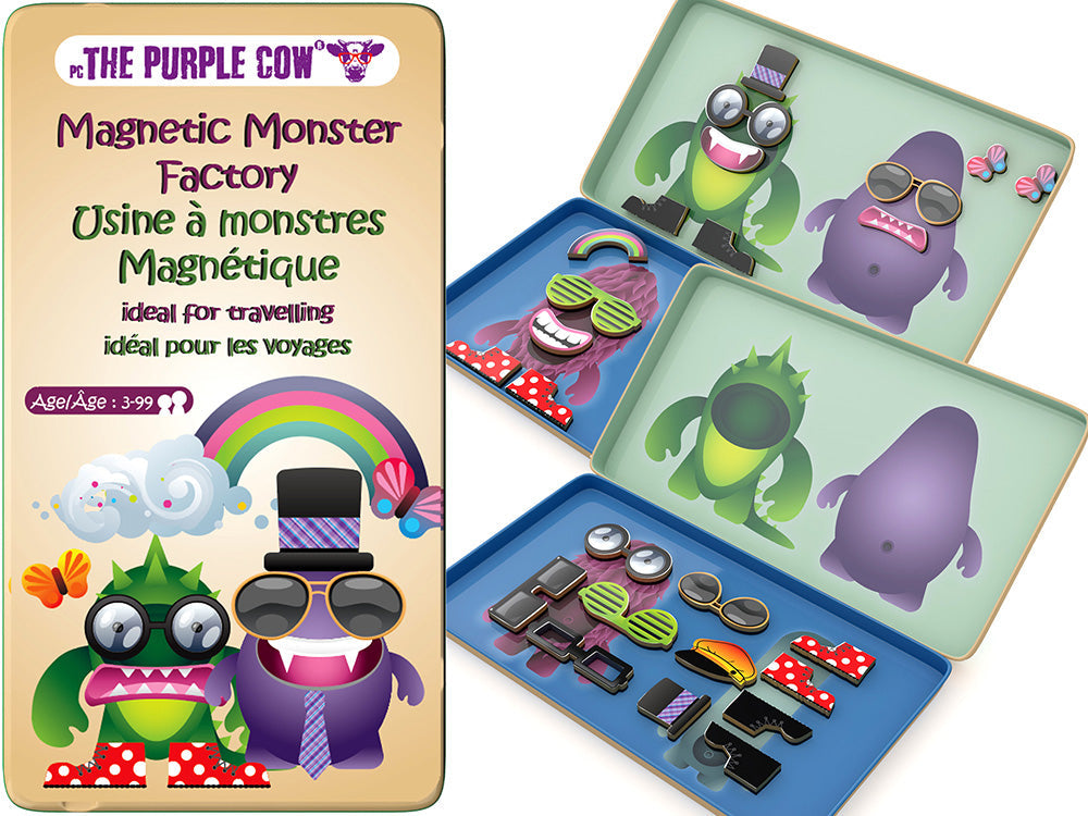 Magnetic Monster Factory - Travel Tin (The Purple Cow)