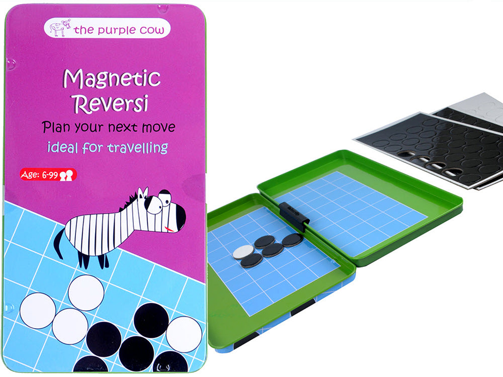 Magnetic Reversi - Travel Tin (The Purple Cow)