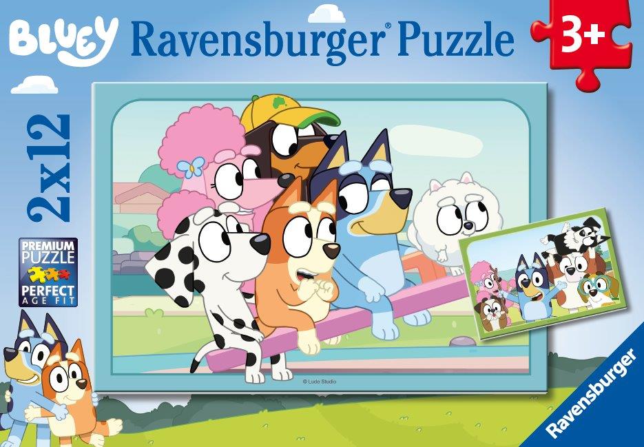 Bluey - Fun with Bluey 2x12pc (Ravensburger Puzzle)