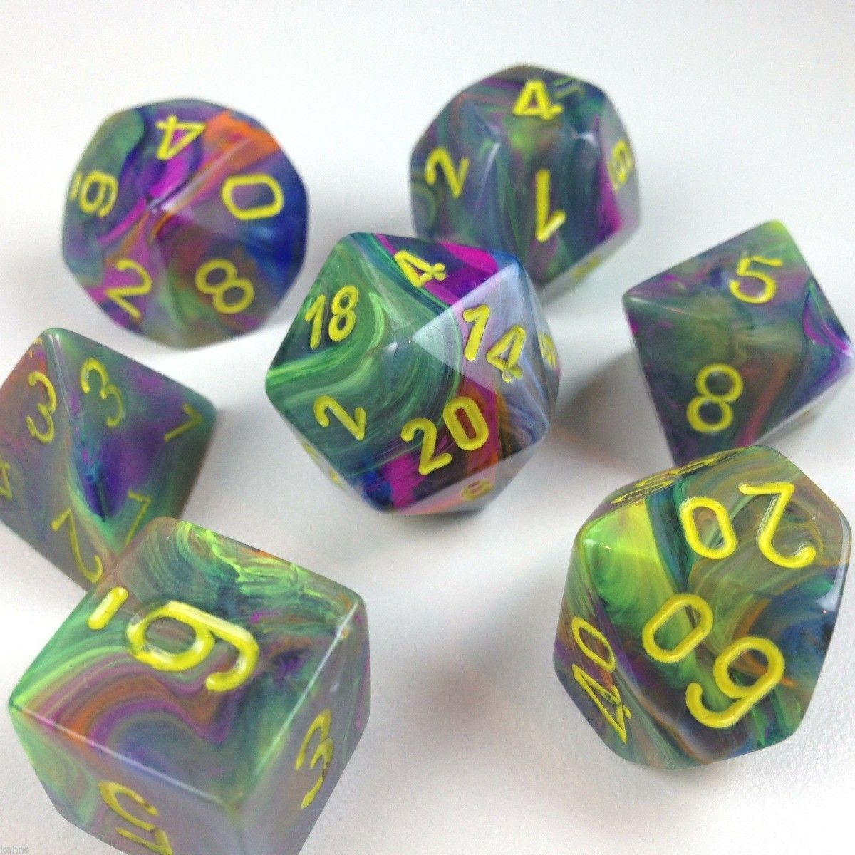 CHX 27449 Festive Rio/yellow (Polyhedral 7-Die Set)