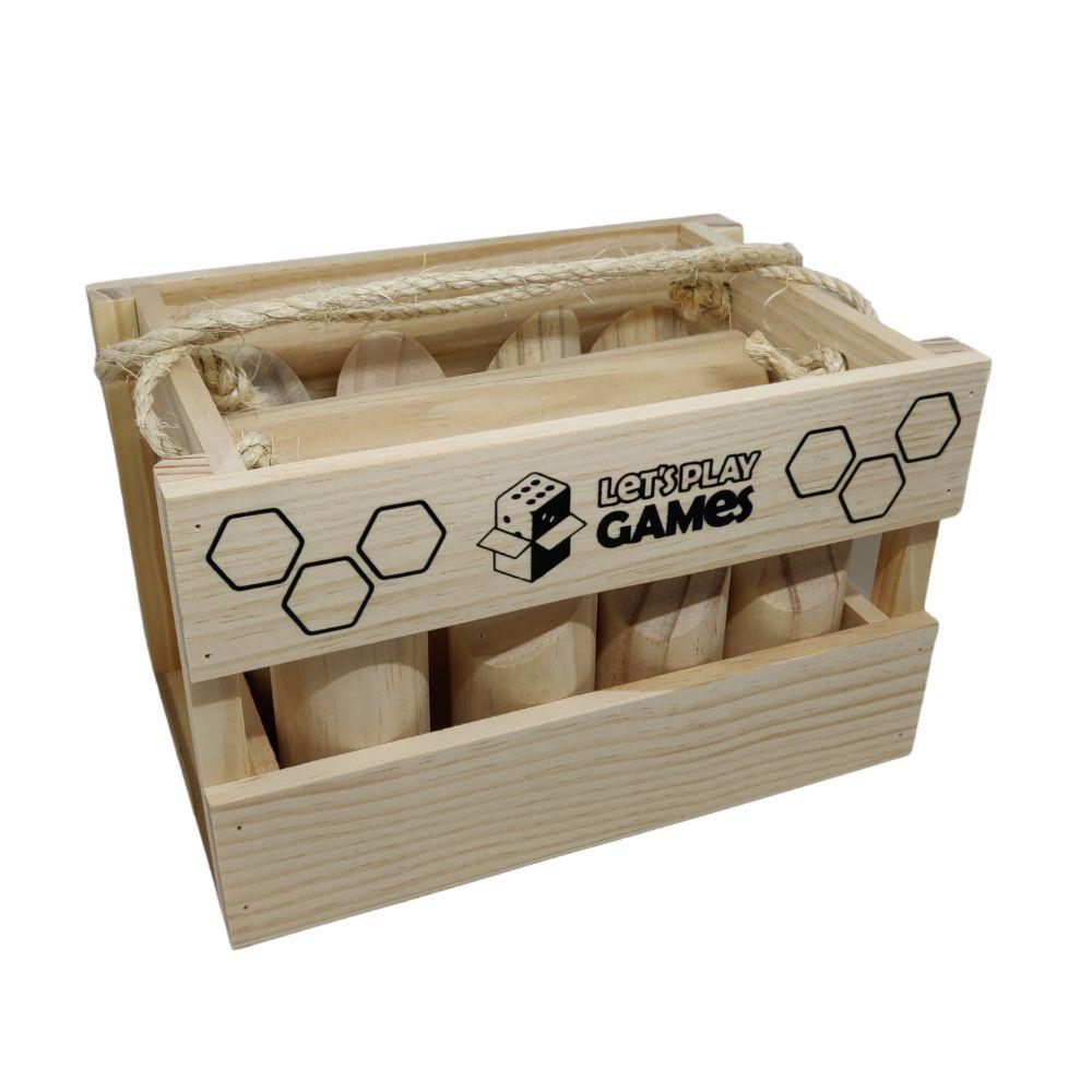 Skittle Toss (Finska) - Wooden Pegs Set (Let's Play Games)