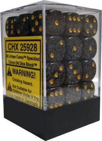 CHX 25928 Speckled Urban Camo (12mm D6 36-Dice Set)