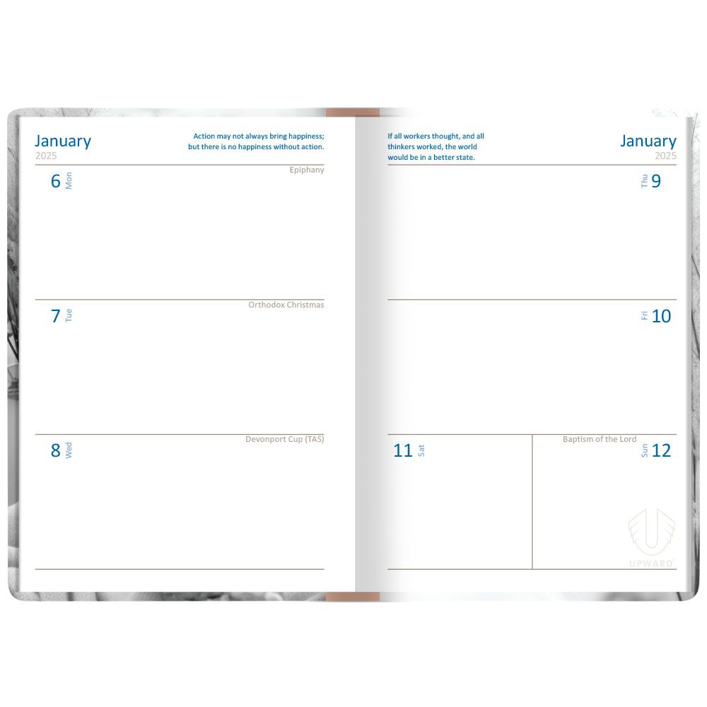 Upward Diary 2025 A6 105X148MM 2426 Fashion Printed H/C WTV