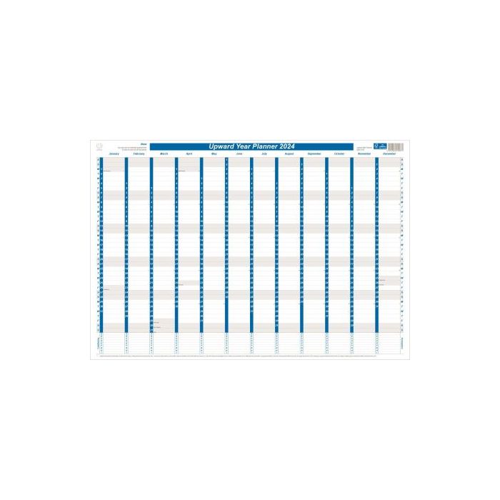 UPWARD 2025 Year Planner- Planner 690 x 470mm Laminated