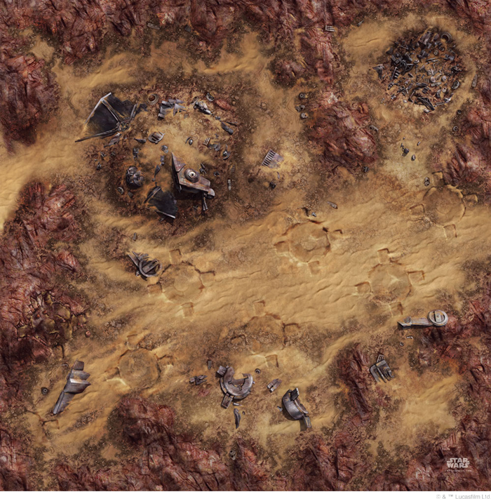Desert Junkyard Gamemat (Star Wars Legion)